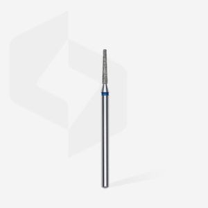Fraise diamant "cône tronqué",bleu, diamètre 1,6 mm / longueur de la partie de travail 10 mm (divisible par 10)