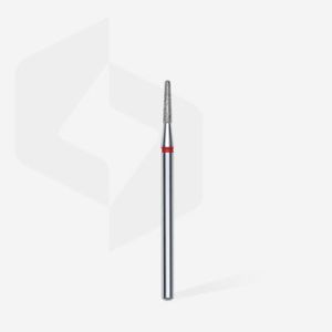 Fraise diamant "cône tronqué", rouge, diamètre 1,8 mm / longueur de la partie de travail 8 mm (divisible par 10)