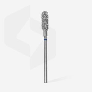 Fraise en carbure de tungstène"cylindre arrondi", bleu, diamètre 5 mm / longueur de la partie de travail 13 mm