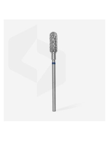 Fraise en carbure de tungstène"cylindre arrondi", bleu, diamètre 5 mm / longueur de la partie de travail 13 mm
