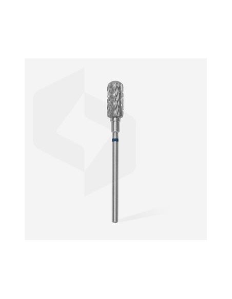 Fraise en carbure de tungstène"cylindre arrondi sécurisé", bleu, diamètre 6 mm / longueur de la partie de travail 14 mm