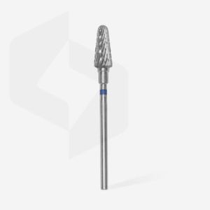Fraise en carbure de tungstène"cône", bleu, diamètre 6 mm / longueur de la partie de travail 14 mm