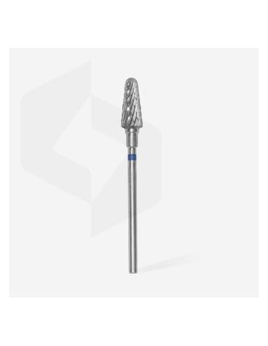 Fraise en carbure de tungstène"cône", bleu, diamètre 6 mm / longueur de la partie de travail 14 mm