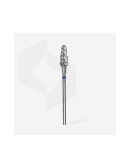 Fraise en carbure de tungstène"cône", bleu, diamètre 6 mm / longueur de la partie de travail 14 mm
