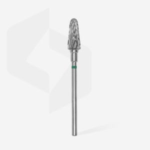 Fraise en carbure de tungstène"cône", vert, diamètre 6 mm / longueur de la partie de travail 14 mm