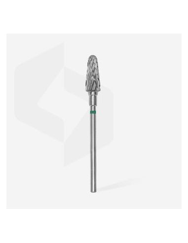 Fraise en carbure de tungstène"cône", vert, diamètre 6 mm / longueur de la partie de travail 14 mm