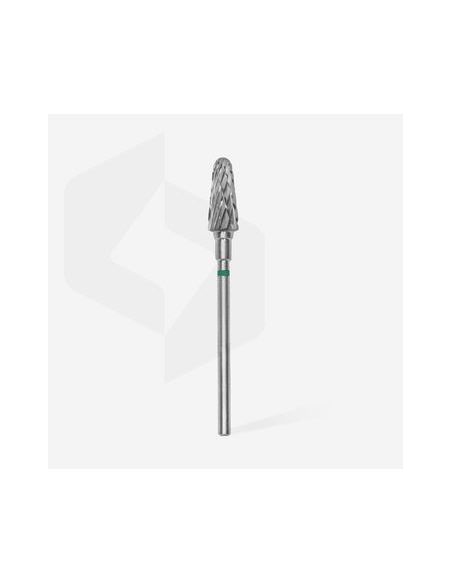 Fraise en carbure de tungstène"cône", vert, diamètre 6 mm / longueur de la partie de travail 14 mm