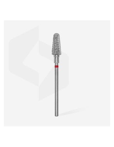 Fraise en carbure de tungstène"cône", rouge, diamètre 6 mm / longueur de la partie de travail 14 mm