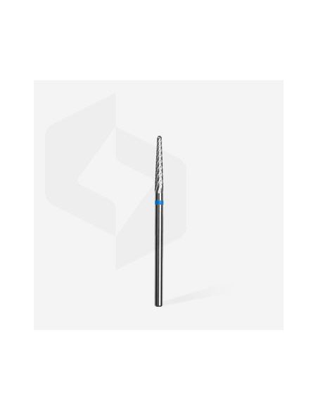 Fraise en carbure de tungstène "cône", bleu, diamètre 2,3 mm / longueur de la partie de travail 14 mm