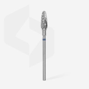 Fraise en carbure de tungstène"maïs", bleu, diamètre 5 mm / longueur de la partie de travail 13 mm