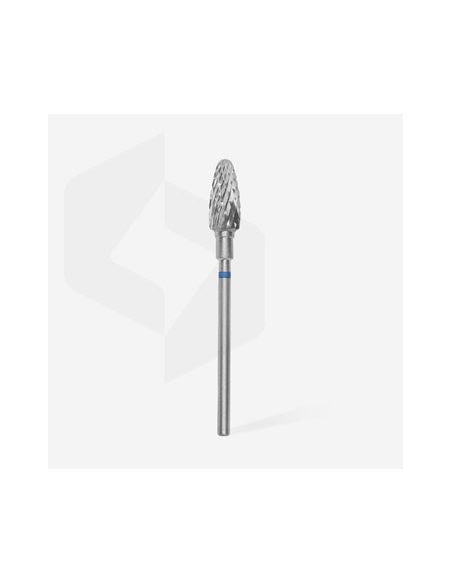 Fraise en carbure de tungstène"maïs", bleu, diamètre 6 mm / longueur de la partie de travail 14 mm