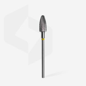 Fraise en carbure de tungstène "maïs", jaune, diamètre 6 mm / longueur de la partie de travail 14 mm