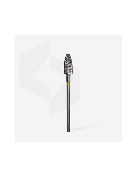 Fraise en carbure de tungstène "maïs", jaune, diamètre 6 mm / longueur de la partie de travail 14 mm