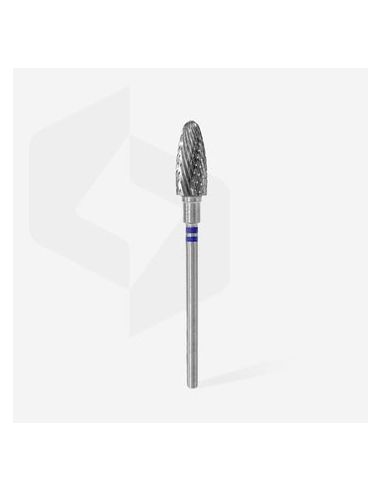 Fraise Gaucher en carbure de tungstène"Maïs" Bleu diamètre : 6.0 mm, 14 mm (1 pièce)