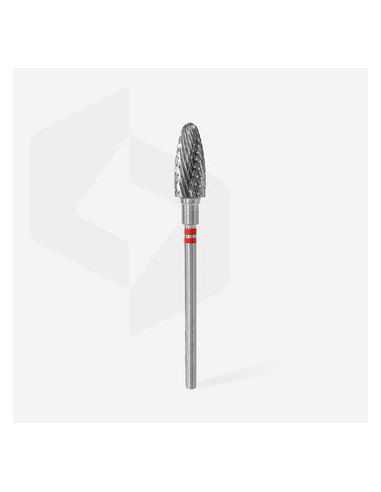 Fraise Gaucher en carbure de tungstène"Maïs" Rouge diamètre : 6.0 mm, 14 mm (1 pièce)