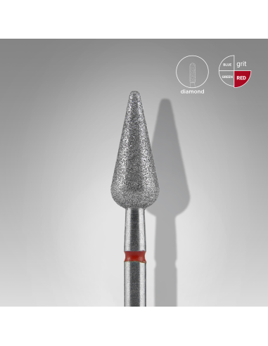 Fraise diamanté "Tulipe" Rouge...