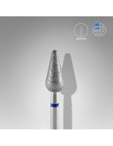 Fraise diamanté "Poire Ronde" Bleu...