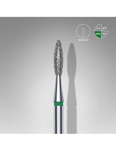 Fraise diamant  "flame", vert,...