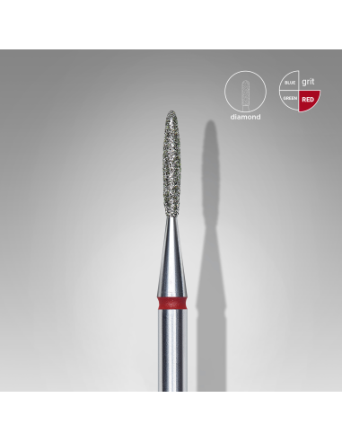 Fraise diamant  "flame", rouge,...