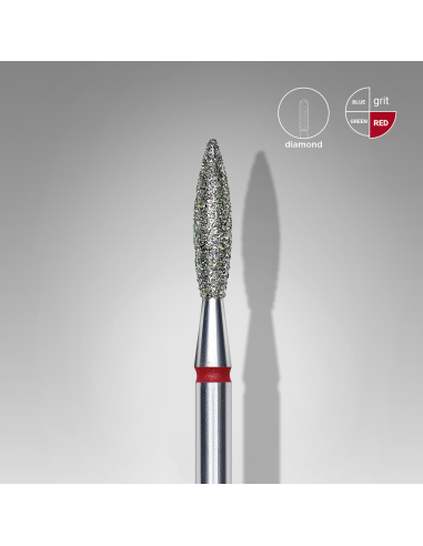 Fraise diamant  "flame", rouge,...