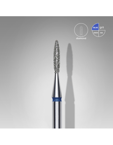 Fraise diamant "flame pointé", bleu,...