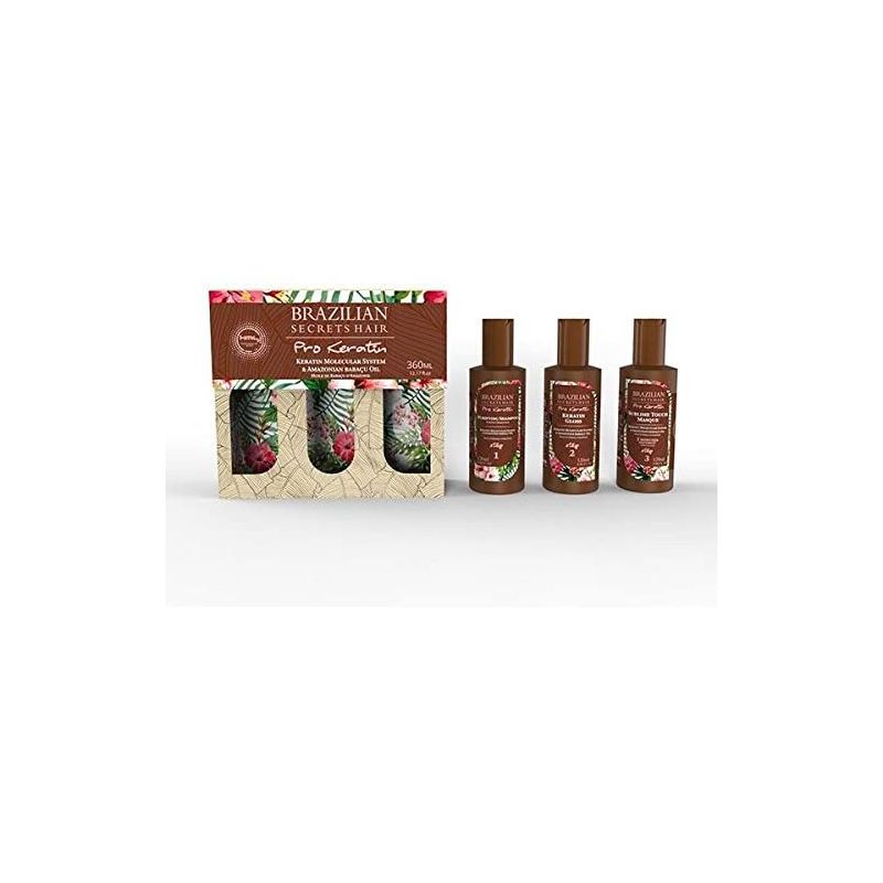 Kit lissage Brésilien Brazilian Secrets Hair Pro Keratin 360ml