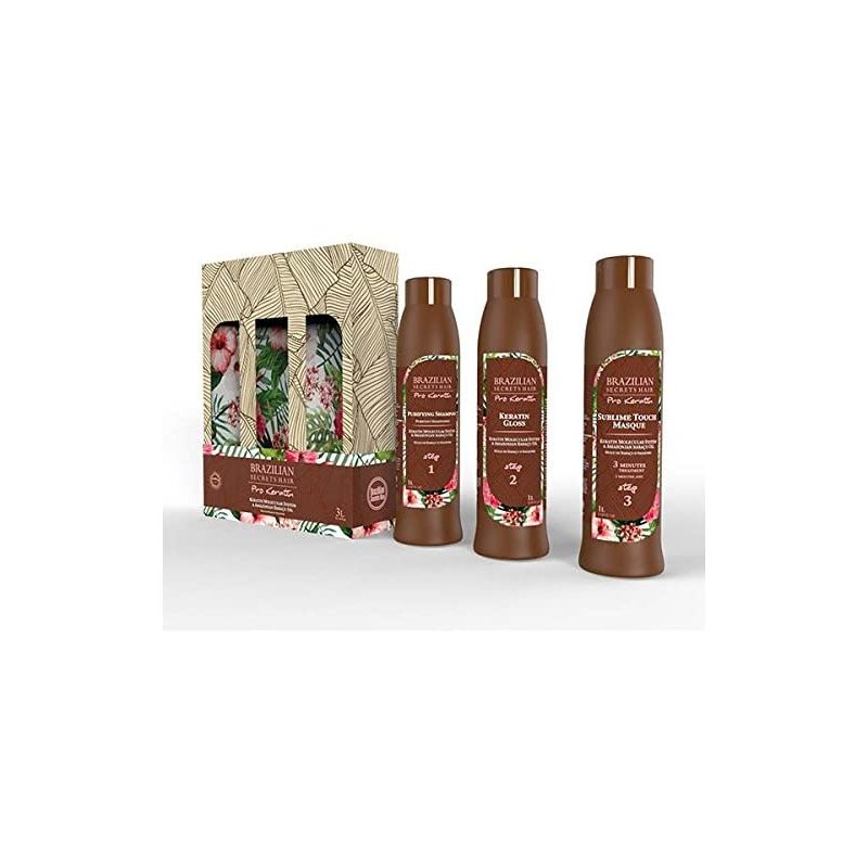 BRAZILIAN SECRET kit lissage keratine gloss 3 x 1000 ml soit 3 LITRES