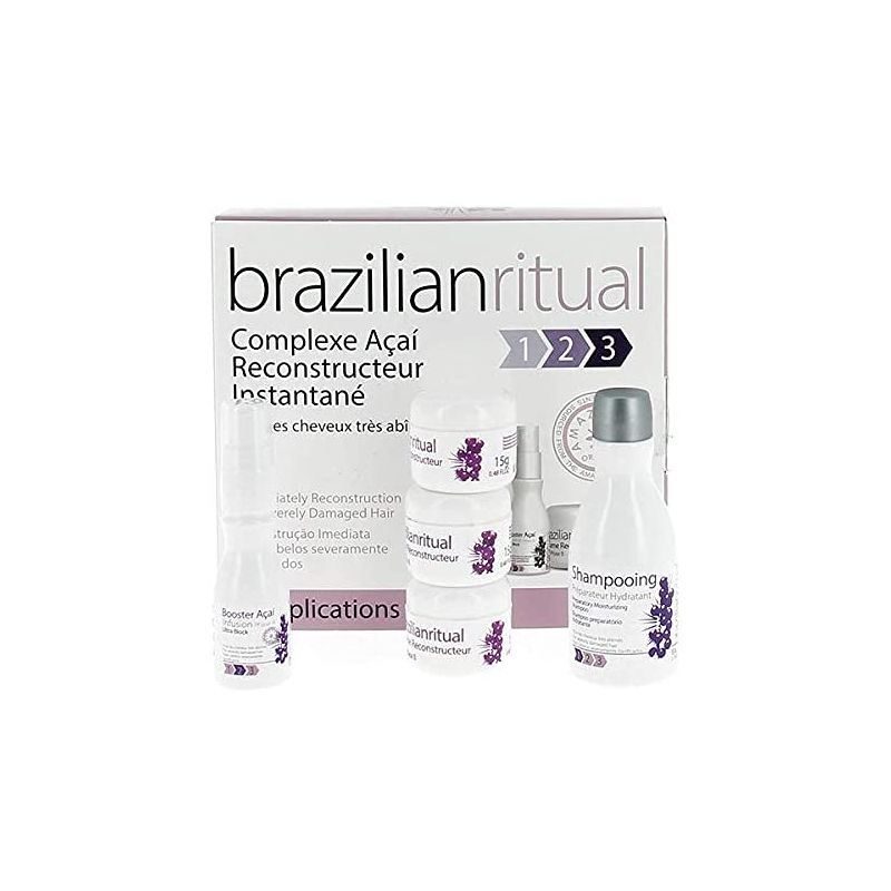 Brazilian Secrets Hair - Botox Capillaire - Complexe Açai reconstructeur instantané Kit 155 ml