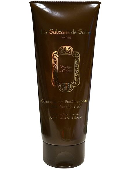 Gommage aux protéines de soie Ambre, Musc, Santal - Voyage en Orient Gommage aux protéines de soie Ambre, Musc, Santal - Voyage en Orient
