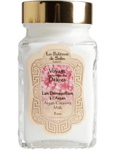 Lait démaquillant à l'argan Rose - Voyage Sur la route des Délices