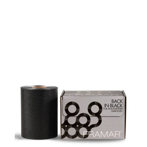 Rouleau papier aluminium gaufré medium noir 320ft