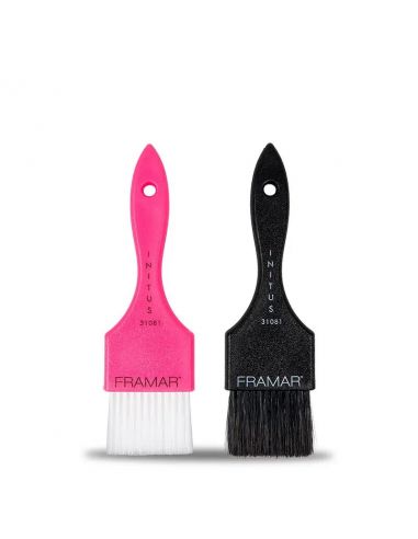 Lot de 2 pinceaux Power painter noir et rose