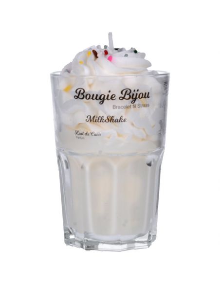 Bougie milkshake - avec bijou Bougie milkshake - avec bijou