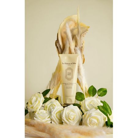 Gommage aux protéines de soie Fleur d'Oranger - Voyage sur la route des délices Gommage aux protéines de soie Fleur d'Oranger - Voyage sur la route des délices