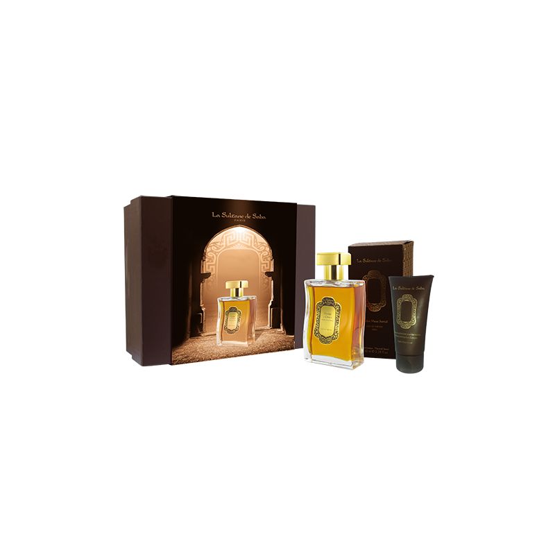 Coffret Eau de parfum 100ml + Crème mains Ambre, Musc, Santal - Voyage en Orient