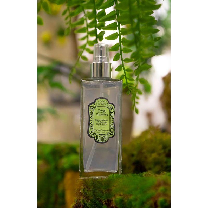 Brume parfumée hydratante Thé Vert, Gingembre - Voyage sur la route de Darjeeling