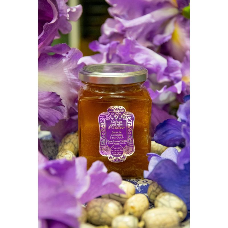 Sucre de Gommage Musc, encens, Vanille - Voyage sur la route d'Udaîpur