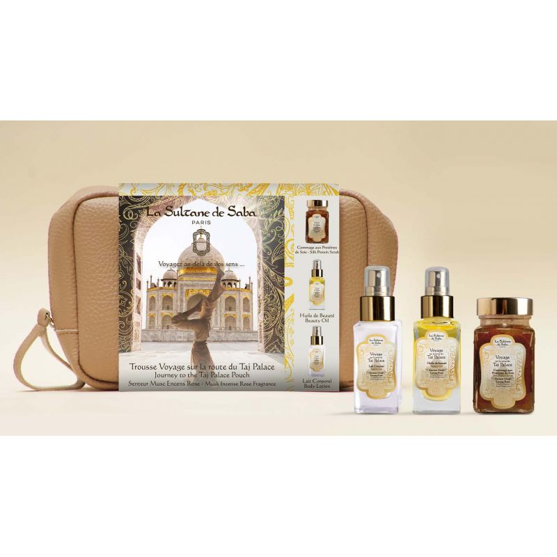 Trousse Musc, Encens, Rose - Voyage sur la route du Taj Palace