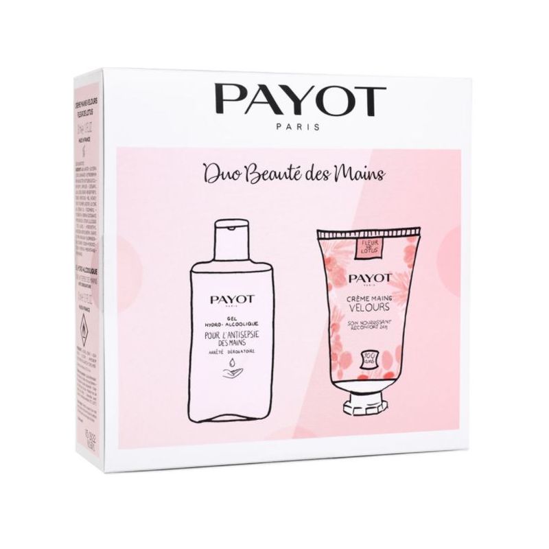 Duo Crème mains velours Fleur de Lotus 30ml + Gel hydroalcoolique 100ml