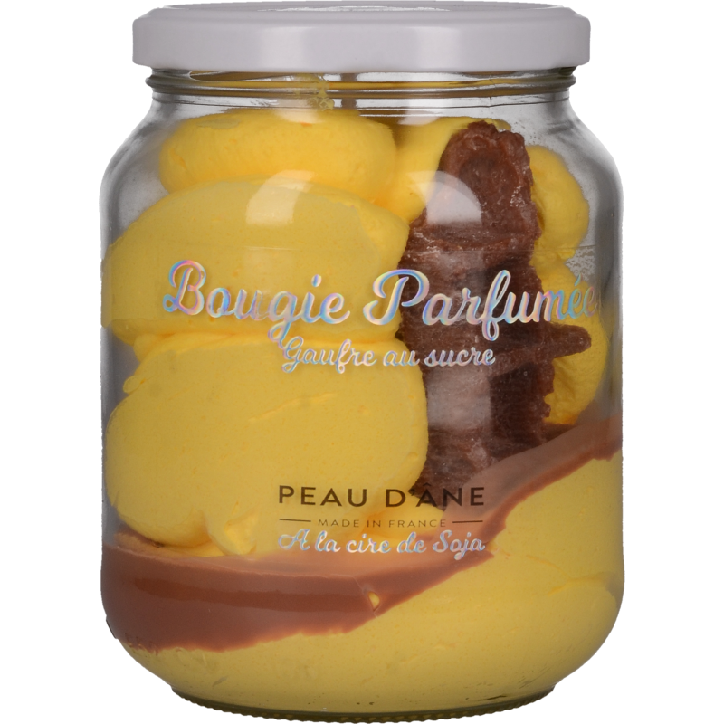 Bougie Parfumée 'Pécan Caramel' 125g - Cire De Soja, Mèche Coton, Fabriquée En France, Non Comestible