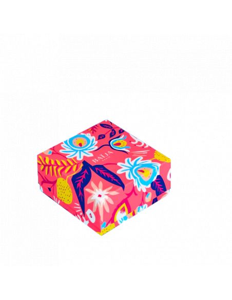 Boite cadeau multicolore