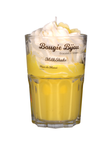 Bougie milkshake avec bijou Bougie milkshake avec bijou